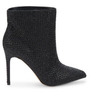 Size 7.5 Jewel Badgley Mischka Rhinestone Ankle Bootie
